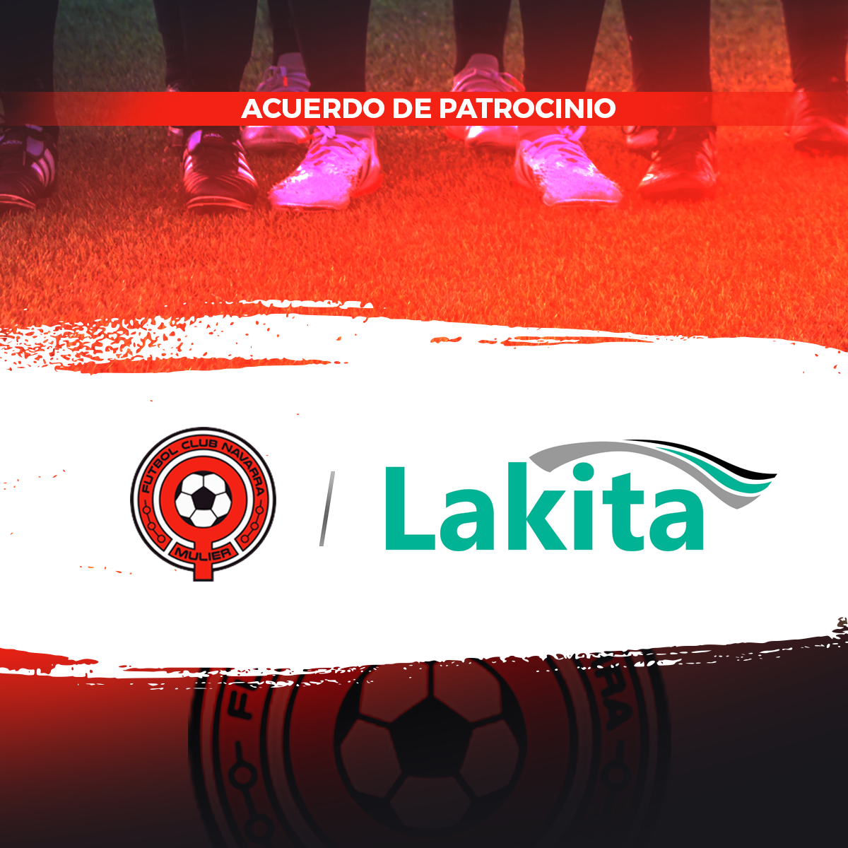Acuerdo de patrocinio entre Lakita y Mulier Fútbol Club Navarra